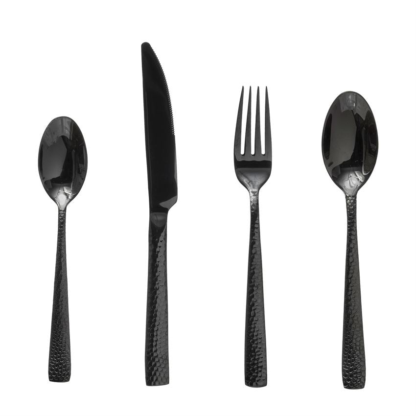 Hammered Stainless Steel Cutlery - Joy Meets Home