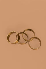 Brass Napkin Rings in Box, Set of 4 - Joy Meets Home